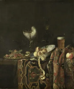 Peaches Prints: Still Life, 1666-1700. Creator: Georg Hainz