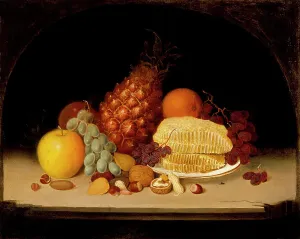 Ananas Sativus Prints: Still Life, 1849. Creator: Robert Seldon Duncanson