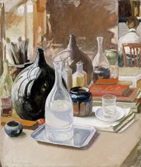 Bottle Prints: Still Life, 1909. Creator: Pekka Halonen