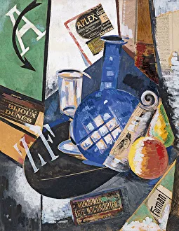Collage Prints: Still Life, 1913. Artist: Exter, Alexandra Alexandrovna (1882-1949)