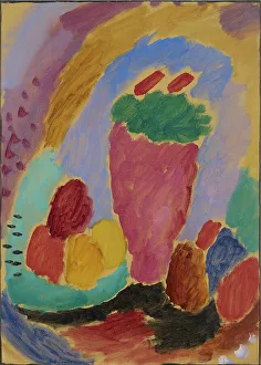 Javlensky Prints: Still Life, 1915. Creator: Javlensky, Alexei, von (1864-1941)