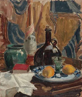 Carafe Prints: Still Life, 1917. Creator: Jorma Gallen-Kallela