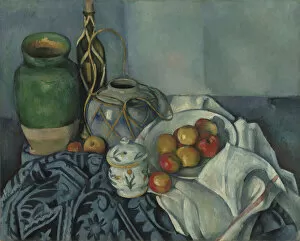 C And Xe9 Collection: Still Life with Apples, 1893-1894. Creator: Cezanne, Paul (1839-1906)