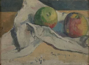 Gauguin Prints: Still life with apples, ca 1891-1894. Creator: Gauguin, Paul Eugéne Henri (1848-1903)