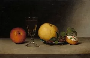Still Life with Apples, Sherry, and Tea Cake, 1822. Creator: Raphaelle Peale