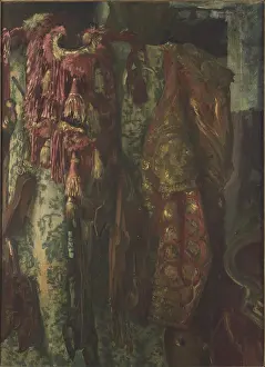 Tempera On Canvas Prints: Still life with Bolero, 1933. Creator: Fortuny y Madrazo, Mariano (1871-1949)