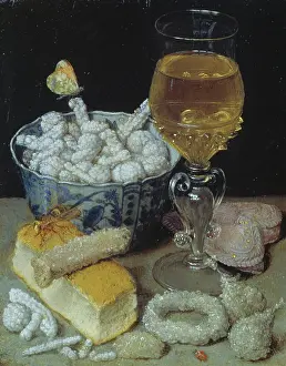 Czech Prints: Still Life with Bread and Sweetmeats, 1633-1636. Creator: Georg Flegel