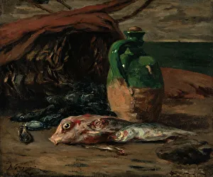 Gauguin Prints: Still Life, ca 1877. Creator: Gauguin, Paul Eugéne Henri (1848-1903)