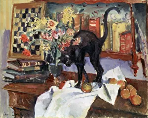 Still Life with a Cat, 1912. Artist: Jean Joveneau