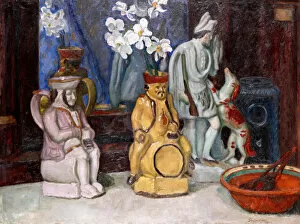 1927 Gallery: Still life with ceramics and narcissi, 1927