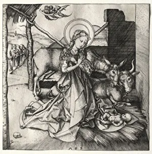 Martin Schongauer German Prints: The Life of Christ: The Nativity, c. 1480-1490. Creator: Martin Schongauer (German, c