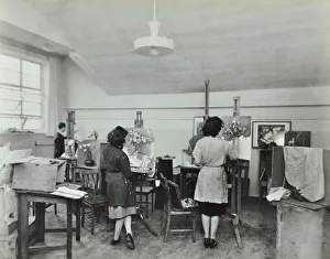 Art School Prints: Still life class, Saint Martins School of Art, London, 1939