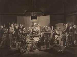 Art School Prints: The Life Class of the Vienna Academy, 1790. Creator: Johann Jacobe
