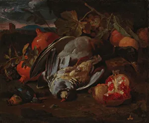 Pomegranate Prints: Still life with dead game, c1680s. Creator: Circle of Franz Werner von Tamm