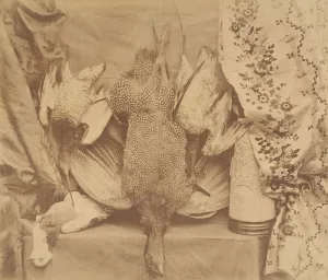Snipe Prints: Still Life and Embroidery, 1856. Creator: Robert Wilfred Skeffington Lutwidge