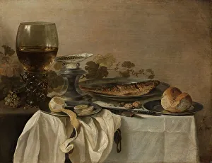 Pewter Prints: Still Life with a Fish, 1647. Creator: Pieter Claesz
