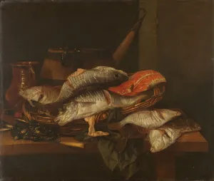 Abraham Hendriksz Van Beijeren Prints: Still Life with Fish, c.1650-c.1670. Creator: Abraham van Beyeren