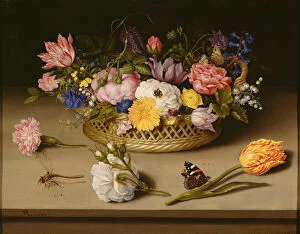 Ambrosius Collection: Still Life with flowers, 1614. Artist: Bosschaert, Ambrosius, the Elder (1573-1621)