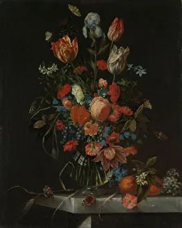 Ottmar Elliger Prints: Still Life with Flowers, 1673. Creator: Ottmar Elliger