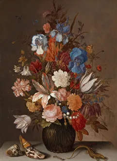 Ast Balthasar Van Der Prints: Still Life with Flowers, c.1625-c.1630. Creator: Balthasar van der Ast