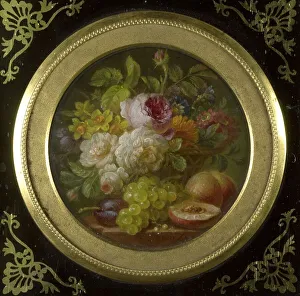 Division Prints: Still Life with Flowers and Fruits, 1780-1810. Creator: Willem van Leen