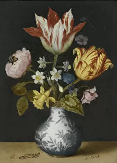 Ambrosius Collection: Still Life of Flowers in a Wan-Li Vase. Artist: Bosschaert, Ambrosius, the Elder (1573-1621)