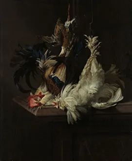 Aelst Willem Van Prints: Still Life with Fowl, 1658. Creator: Willem van Aelst