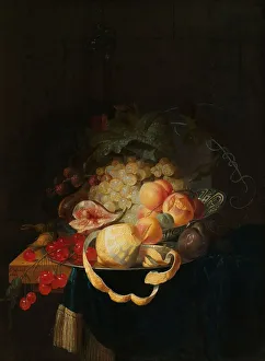Lemon Peel Prints: Still Life with Fruit, 1668. Creator: Johannes Hannot