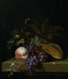 Raspberries Prints: Still Life with Fruit, 1673. Creator: Pieter Gallis