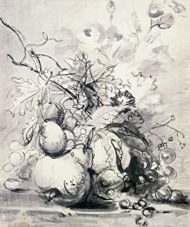 Huysum Prints: Still Life of Fruit, (1700 - 1749?). Artist: Jan van Huysum
