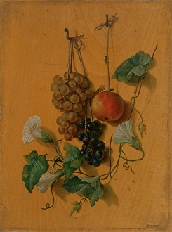 Still life with fruit, 1825-1835. Creator: Jozef Ginovsky