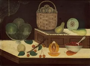 Cherries Gallery: Still Life of Fruit, c. 1865 / 1880. Creator: Unknown