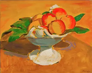 Oranges Prints: Still Life, Fruit, c1930. Creator: Bernard Meninsky