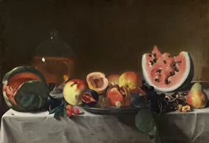 Melon Gallery: Still Life with Fruit and Carafe, c. 1610 / 1620. Creator: Pensionante del Saraceni
