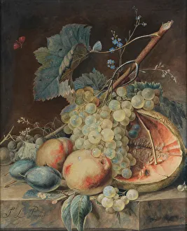 Pronkstilleven Prints: Still Life with Fruit. Creator: Jean Louis Prévost