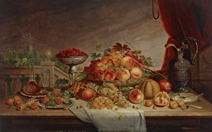 Still Life with Fruit, date unknown, c1830-1892. Creator: Jacob Cox