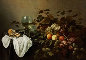 Still Life with Fruit and Roemer. Artist: Claesz, Pieter (c. 1597-1660)