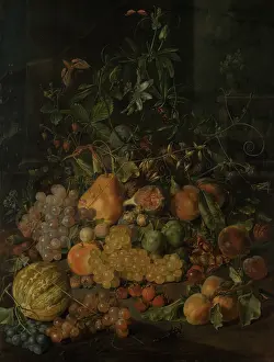 Still Life with Fruits, 1780-1781. Creator: Johann Daniel Bager