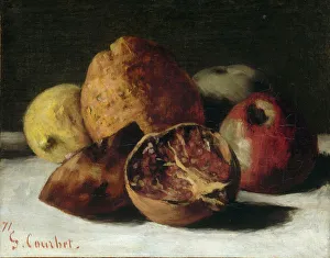 Gustave 1819 1877 Prints: Still Life with fruits: apples and pomegranates, 1871