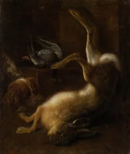 Hare Prints: Still Life with Game, around 1660. Creator: Jan Baptist Tyssens