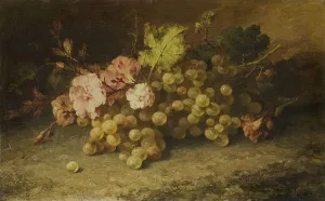 Green Grape Prints: Still Life with Grapes, c.1880-c.1896. Creator: Marguerite Roosenboom