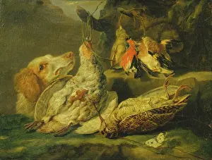 Lying Prints: Still Life with Hunting Dog and Dead Fowl, 1647. Creator: Jan Fyt