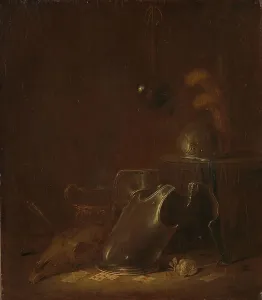 Still life with implements of war, c.1635-c.1645. Creator: Jan Jansz Buesem