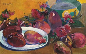 Paul Eugéne Henri 1848 1903 Gallery: Still Life with Mangoes, ca 1891-1896. Artist: Gauguin, Paul Eugene Henri (1848-1903)