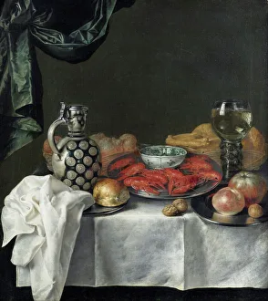 Wineglass Prints: Still life, mid-to-late 17th century. Creator: Jan van Kessel II