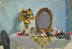 Mirror Prints: Still Life with a Mirror. Sketch, 1950. Creator: Stepan Yaremich