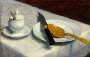 Still Life with Mustard Pot, 1860. Creator: Henri Fantin-Latour