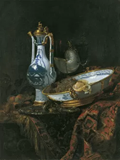 Plate Gallery: Still life with Nautilus Cup. Artist: Kalf, Willem (1619-1693)