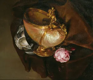 Nautilus Prints: Still Life with a Nautilus Goblet, c17th century. Creator: Unknown
