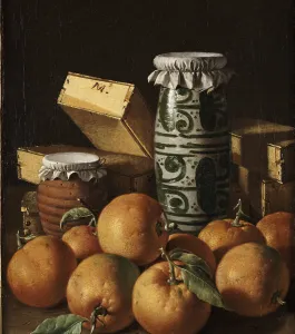 Melendez Prints: Still Life with Oranges, Jars, and Boxes of Sweets. Artist: Melendez, Luis (1716-1780)